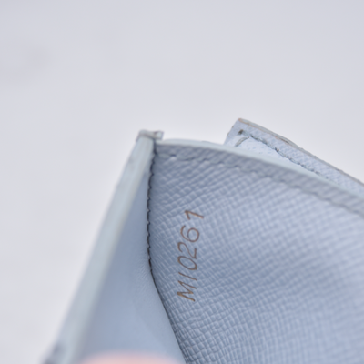 $570 2021 Louis Vuitton Damier Azur Zoe Wallet Olympe MI0261