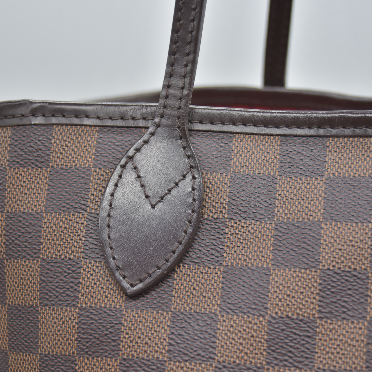 $2240 2017 Louis Vuitton Damier Ebene Neverfull MM with Pouch SD0167