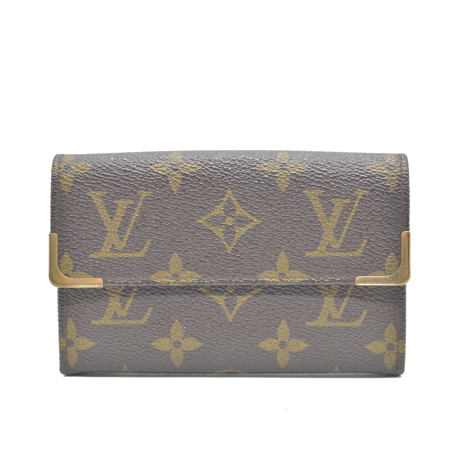 Louis Vuitton Monogram Bifold Wallet Brown 862RA