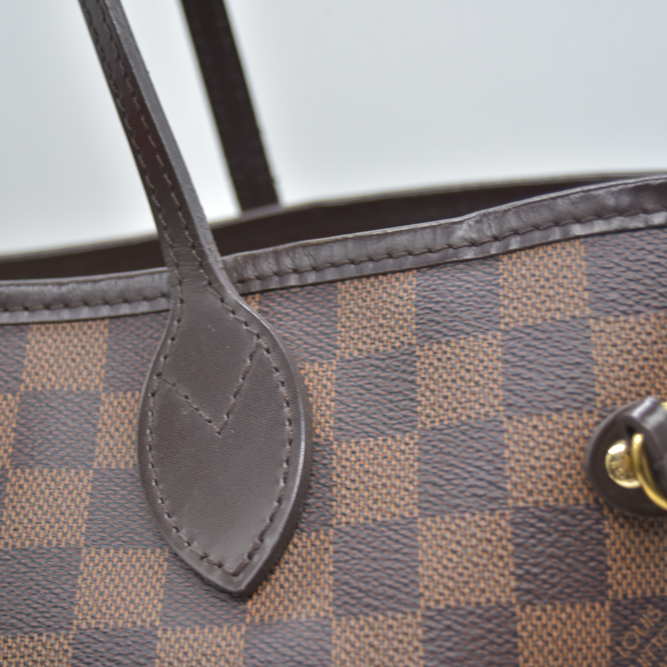 $2240 2017 Louis Vuitton Damier Ebene Neverfull MM with Pouch SD0167