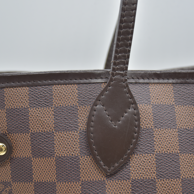 $2240 2017 Louis Vuitton Damier Ebene Neverfull MM with Pouch SD0167
