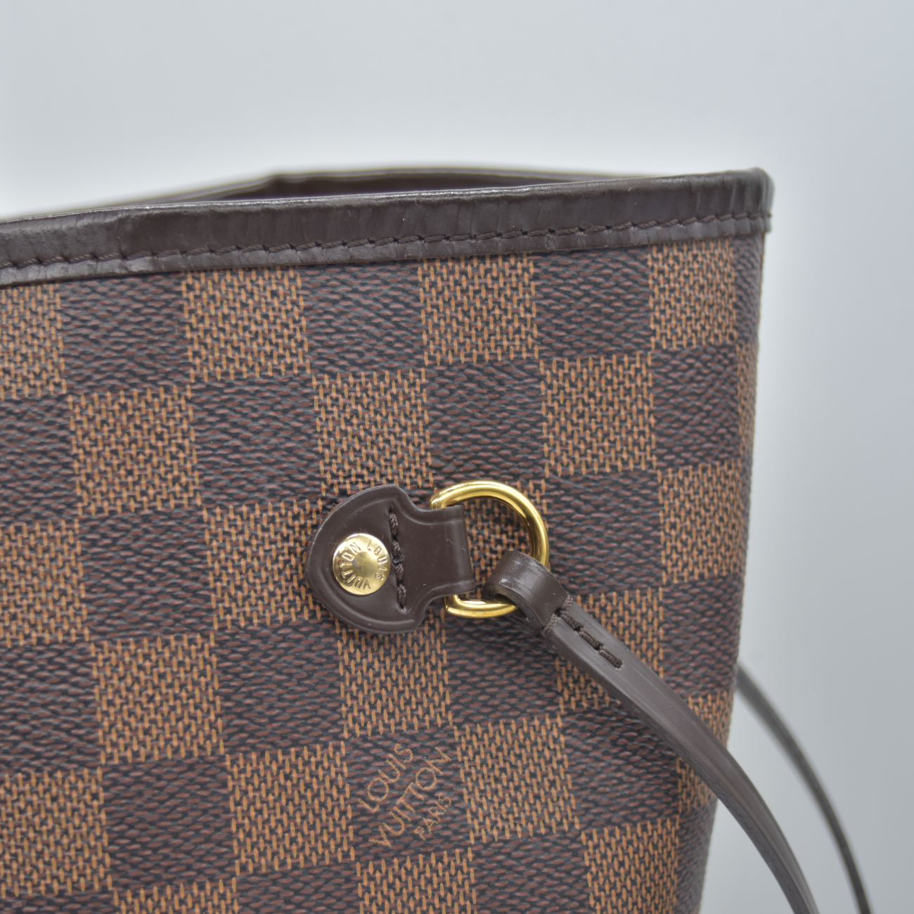 $2240 2017 Louis Vuitton Damier Ebene Neverfull MM with Pouch SD0167