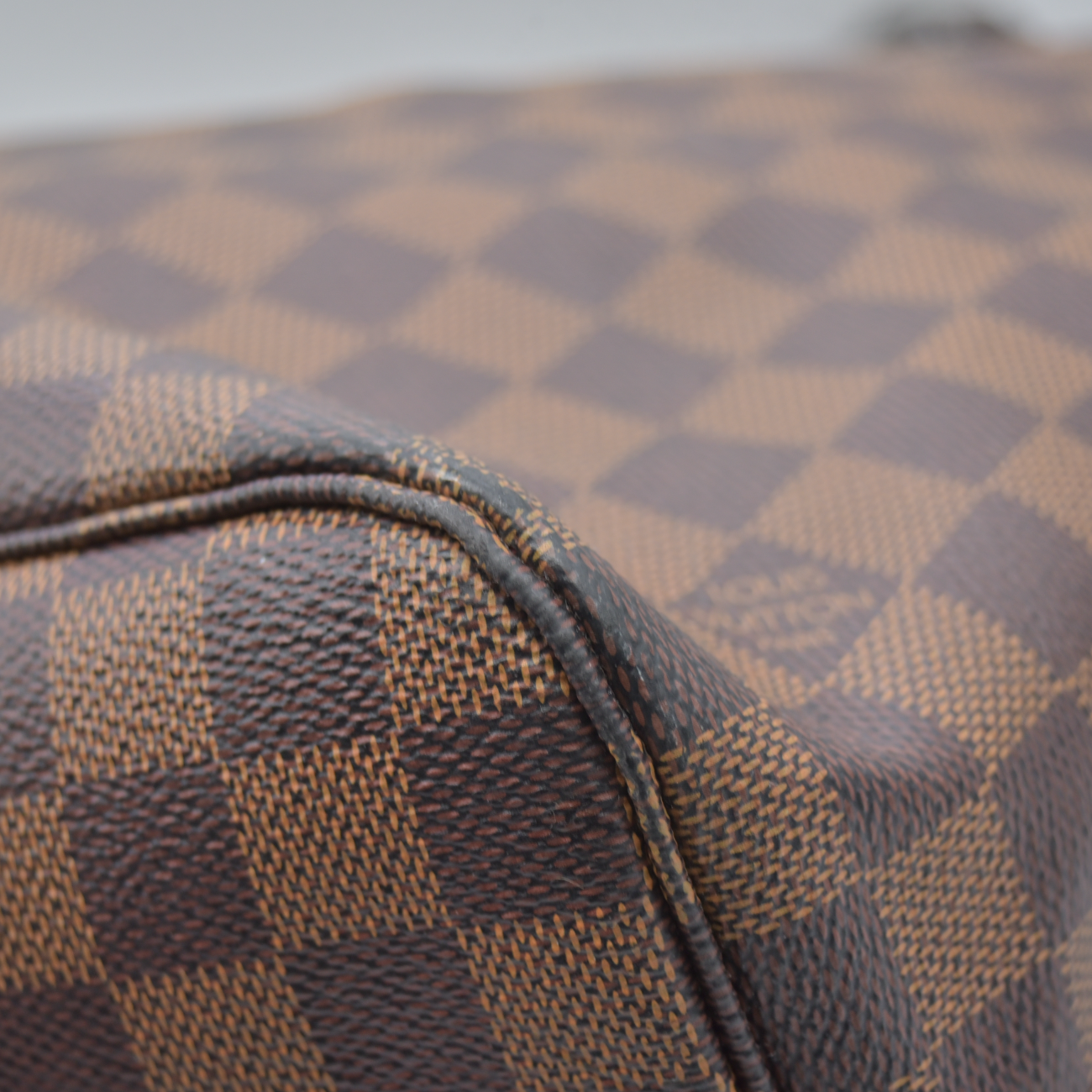 $2240 2017 Louis Vuitton Damier Ebene Neverfull MM with Pouch SD0167