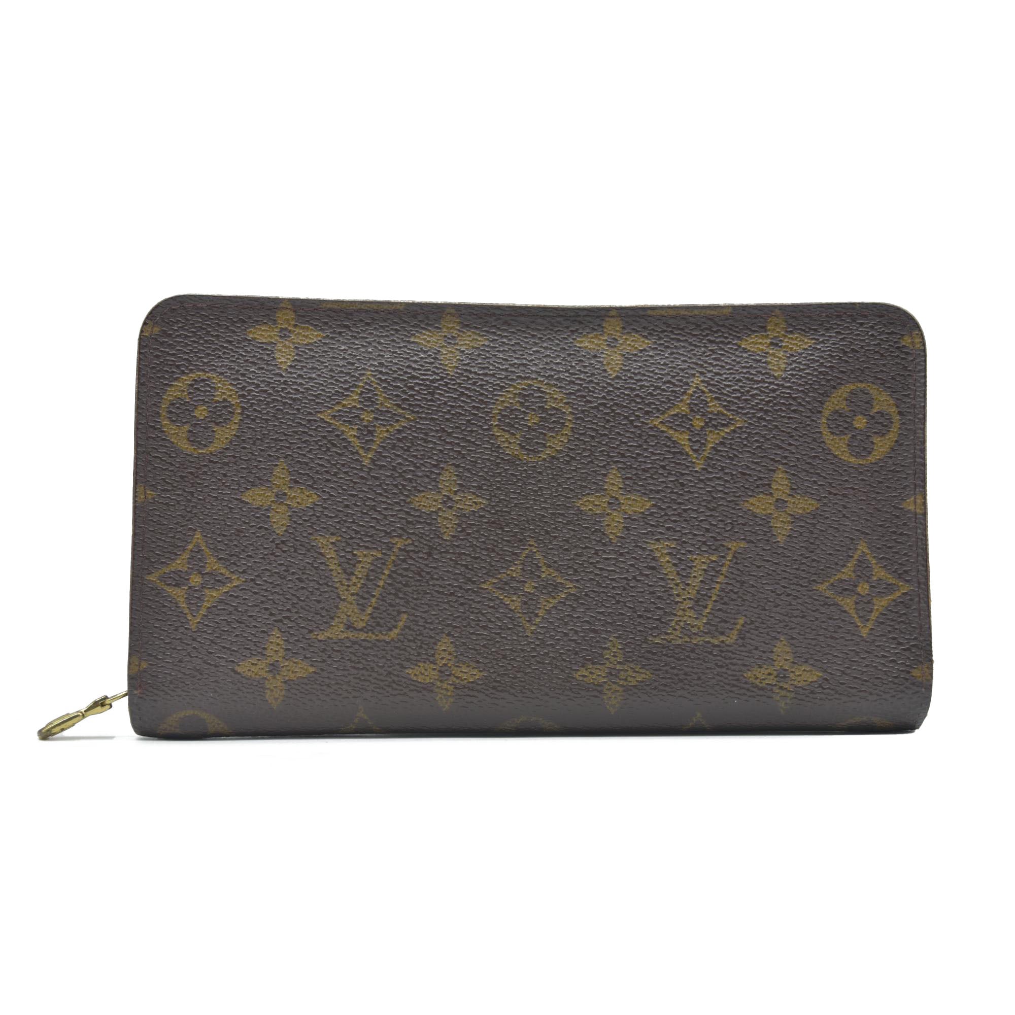 $915 Louis Vuitton Monogram Bifold Zippy Long Wallet CA1918 1998