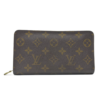 $915 Louis Vuitton Monogram Bifold Zippy Long Wallet CA1918 1998