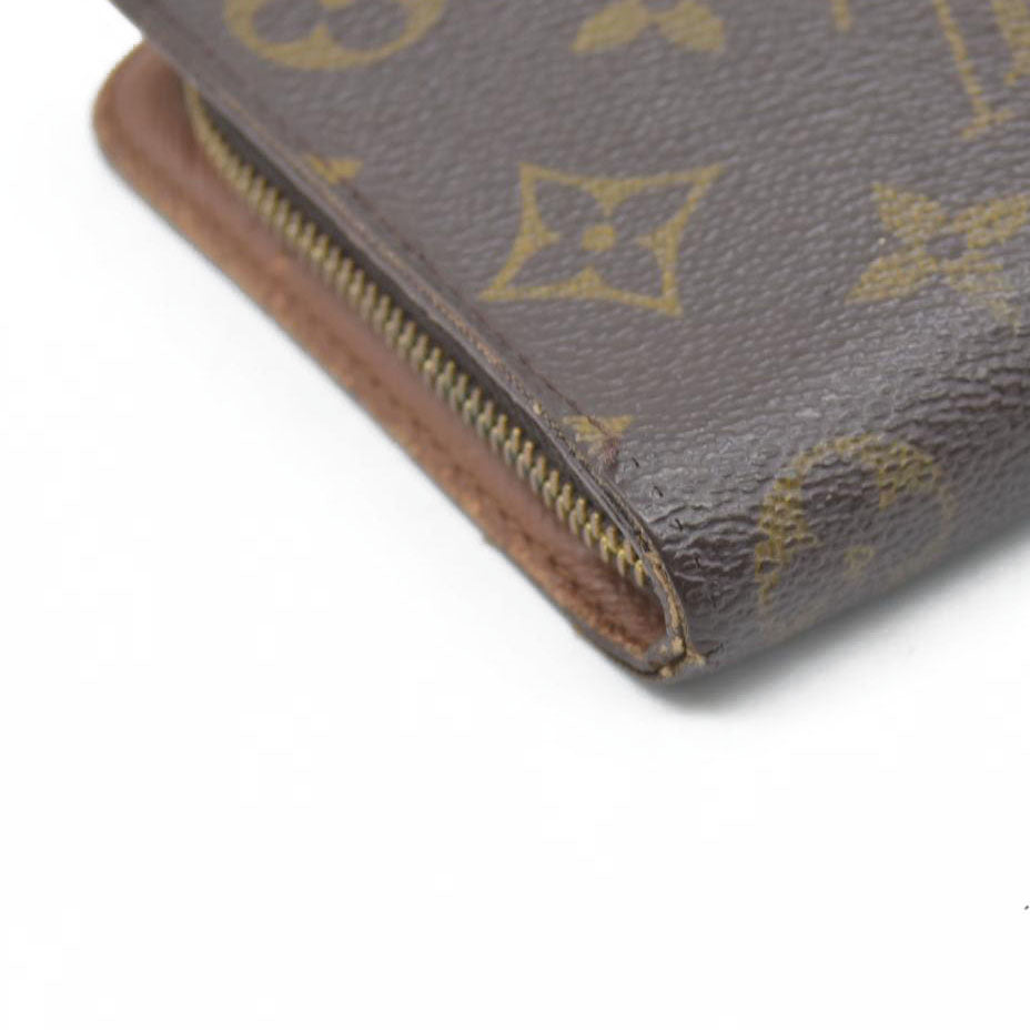 $915 Louis Vuitton Monogram Bifold Zippy Long Wallet CA1918 1998