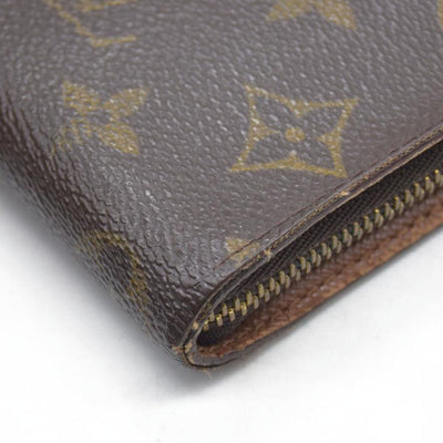 $915 Louis Vuitton Monogram Bifold Zippy Long Wallet CA1918 1998