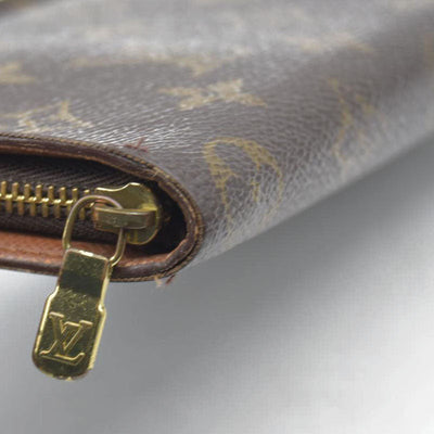 $915 Louis Vuitton Monogram Bifold Zippy Long Wallet CA1918 1998