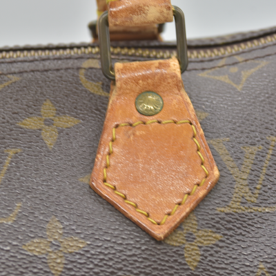 1988 $1490 Louis Vuitton LV Hand Bag Speedy 25 Brown Monogram VI884