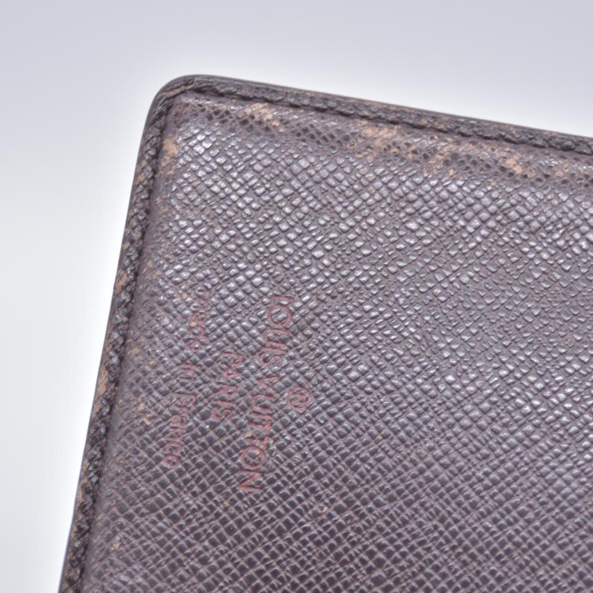 $750 Louis Vuitton Damier Ebene Kisslock French Wallet CONSIGNMENT