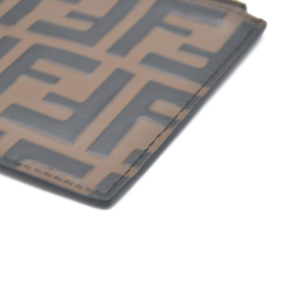 AUCTION $1550 Fendi Vitello Soft F is Fendi Bi-Color FF 1974 Embossed Envelope Wallet On Chain with Pouches Maya Black Insert Zipper