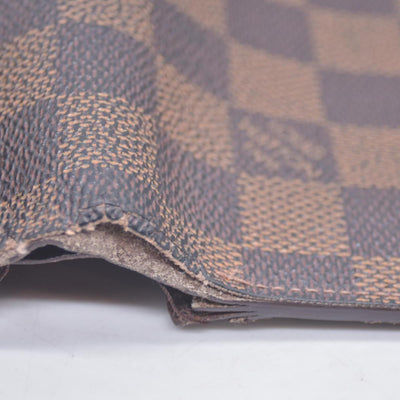 $750 2003 Louis Vuitton Damier Ebene Kisslock French Wallet MI1003 CONSIGNMENT