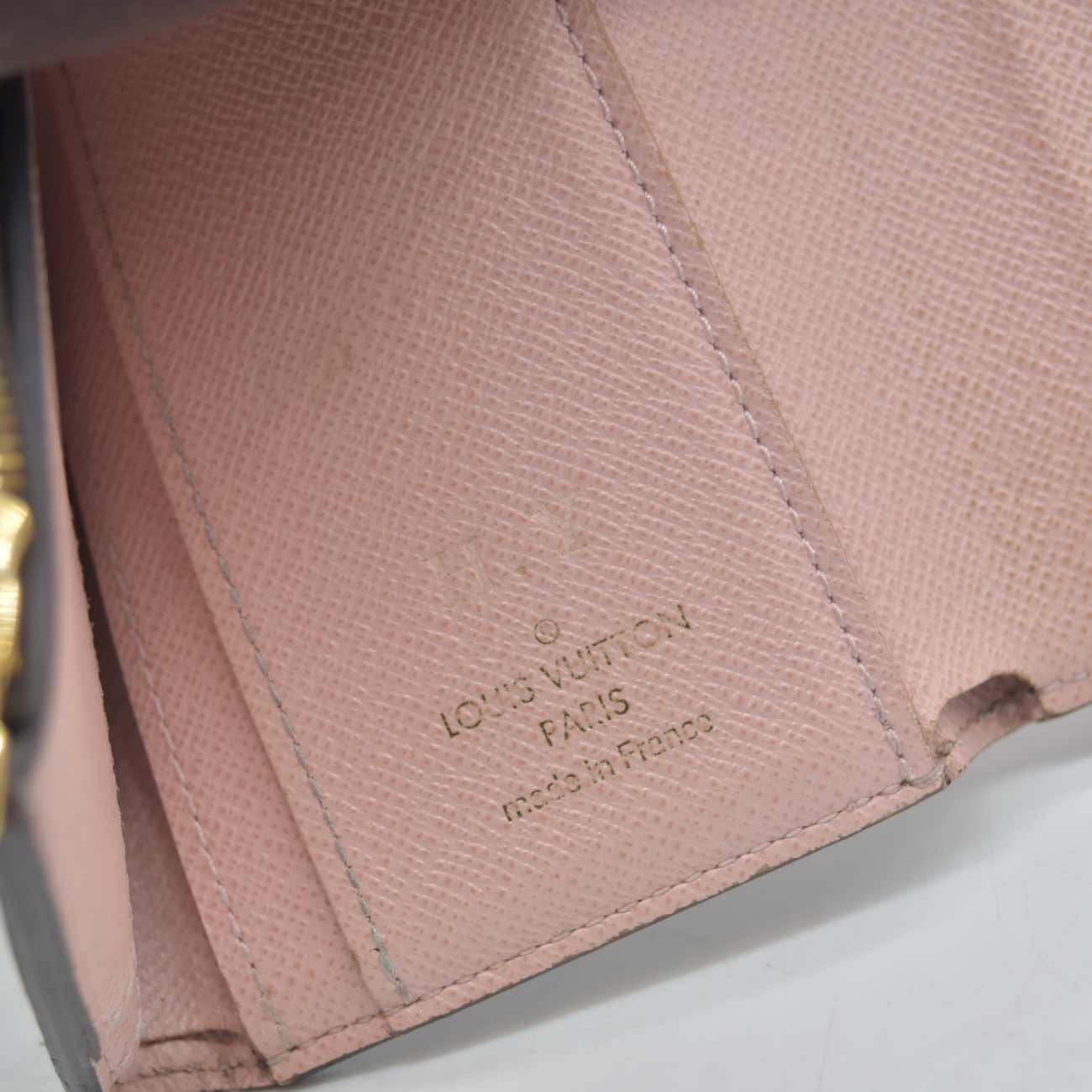 $625 2020 Louis Vuitton Monogram Zoe Wallet Pink Rose Ballerine MI0240