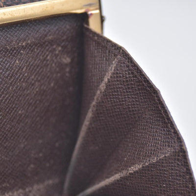 $750 Louis Vuitton Damier Ebene Kisslock French Wallet CONSIGNMENT