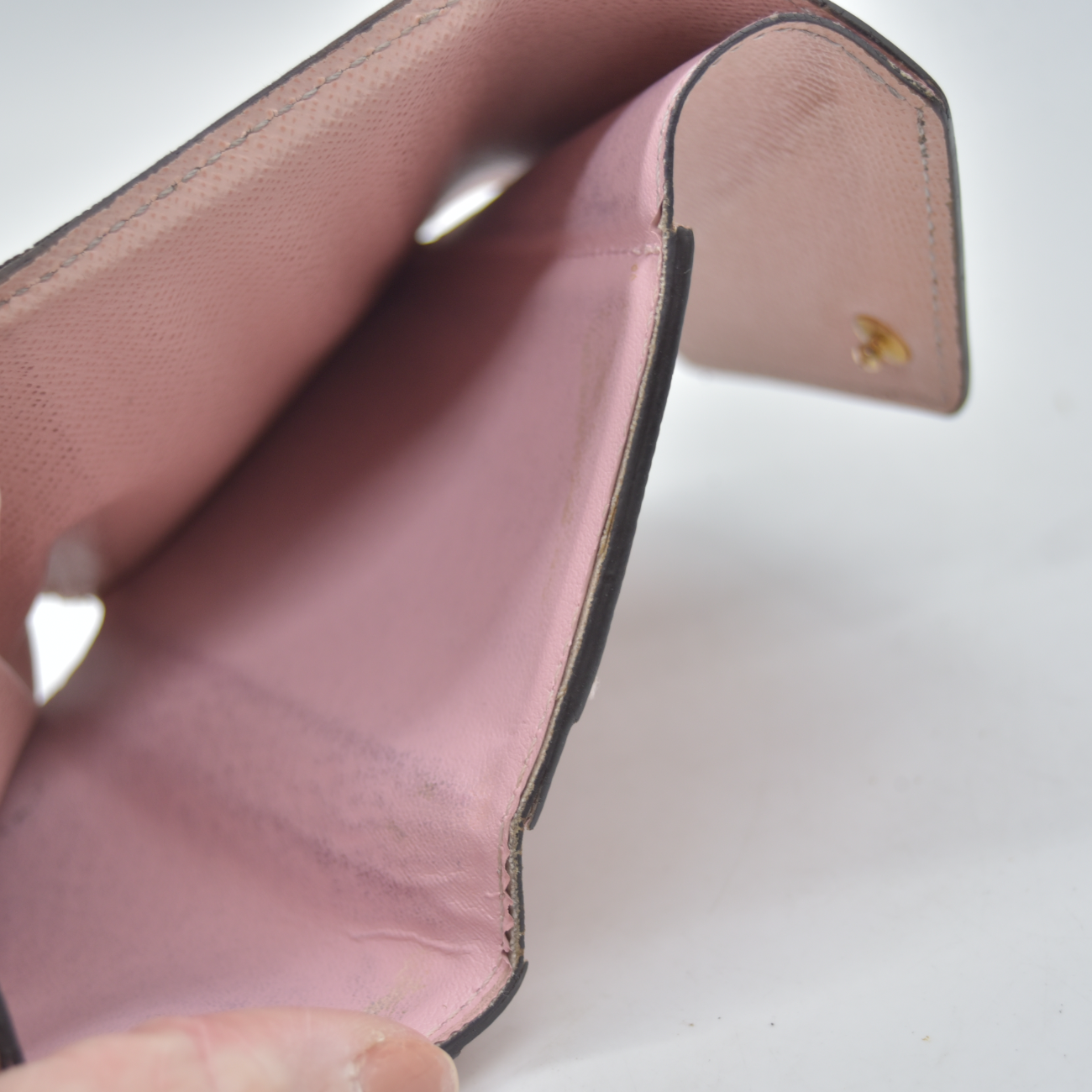 $625 2020 Louis Vuitton Monogram Zoe Wallet Pink Rose Ballerine MI0240