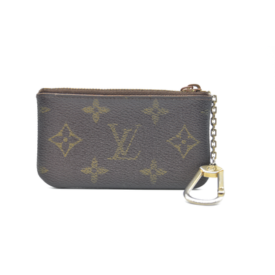 Louis Vuitton Monogram Pochette Cles Wallet Coin Purse Brown SP0063