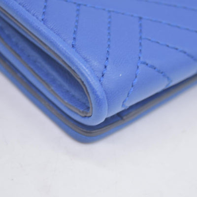 Tory Burch Alexa Foldable Mini Wallet Regal Blue CONSIGNMENT