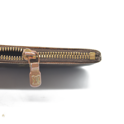 Louis Vuitton Monogram Pochette Cles Wallet Coin Purse Brown SP0063