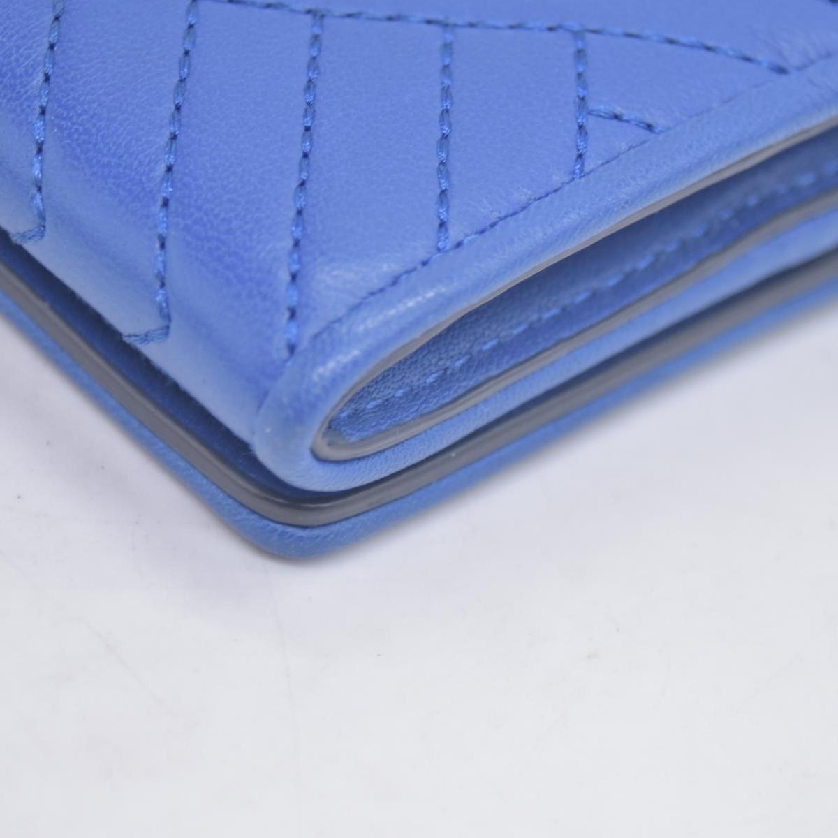 Tory Burch Alexa Foldable Mini Wallet Regal Blue CONSIGNMENT