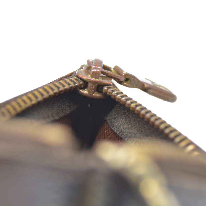 Louis Vuitton Monogram Pochette Cles Wallet Coin Purse Brown SP0063