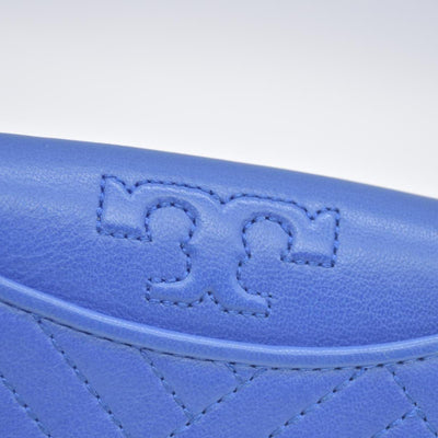 Tory Burch Alexa Foldable Mini Wallet Regal Blue CONSIGNMENT
