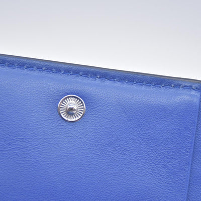 Tory Burch Alexa Foldable Mini Wallet Regal Blue CONSIGNMENT