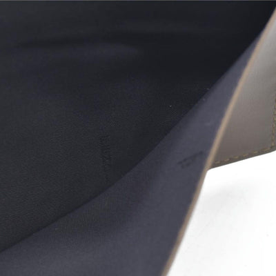 AUCTION $1550 Fendi Vitello Soft F is Fendi Bi-Color FF 1974 Embossed Envelope Wallet On Chain with Pouches Maya Black Insert Card holder