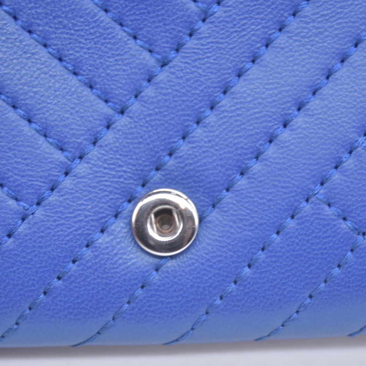 Tory Burch Alexa Foldable Mini Wallet Regal Blue CONSIGNMENT