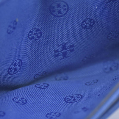 Tory Burch Alexa Foldable Mini Wallet Regal Blue CONSIGNMENT