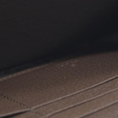 $850 CONSIGNMENT Gucci  Monogram Jumbo GG Textured Dollar Calfskin Diana Zip Around Continental Wallet Camel Ebony New Acero