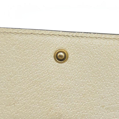 Gucci  GG Supreme Monogram Web Queen Margaret Chain Wallet White