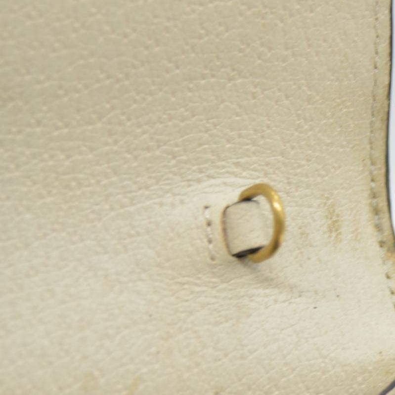 Gucci  GG Supreme Monogram Web Queen Margaret Chain Wallet White