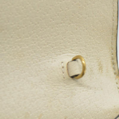 Gucci  GG Supreme Monogram Web Queen Margaret Chain Wallet White