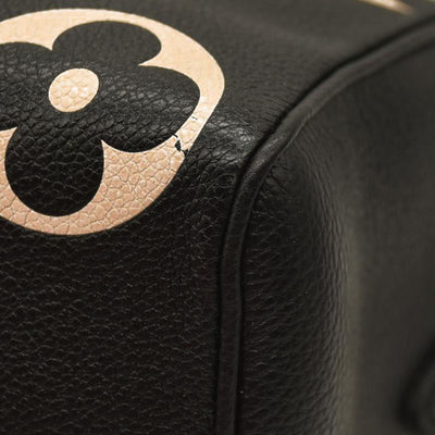 LOUIS VUITTON  Empreinte Monogram Giant Speedy Bandouliere 25 Black Beige RFID