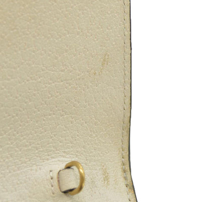 Gucci  GG Supreme Monogram Web Queen Margaret Chain Wallet White