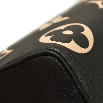 LOUIS VUITTON  Empreinte Monogram Giant Speedy Bandouliere 25 Black Beige RFID