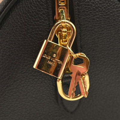 LOUIS VUITTON  Empreinte Monogram Giant Speedy Bandouliere 25 Black Beige RFID