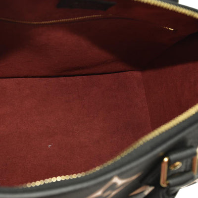 LOUIS VUITTON  Empreinte Monogram Giant Speedy Bandouliere 25 Black Beige RFID