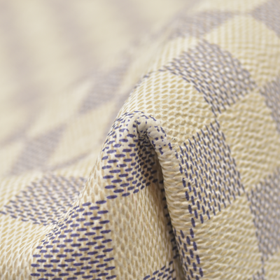 $1980 Louis Vuitton Graceful PM Rose Ballerine White Damier Azur Canvas Tote RFID