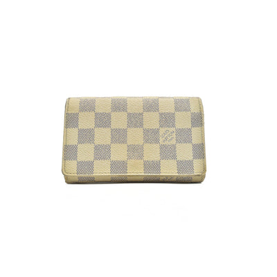 $560 2007 Louis Vuitton Damier Azur Porte Monnaie Billets Tresor Bifold Wallet CA5007