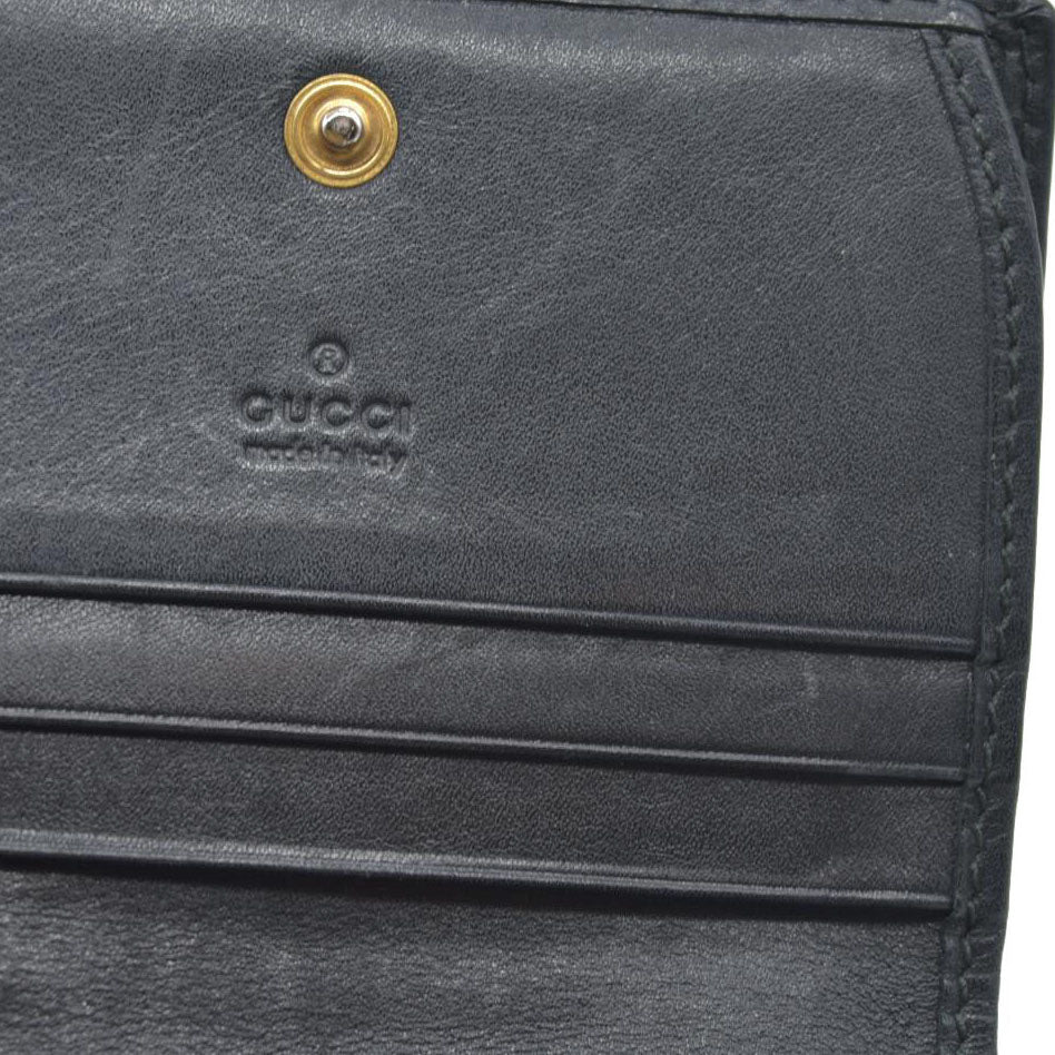 $580 CONSIGNMENT Gucci GG Marmont Quilted Bifold Compact Wallet Black