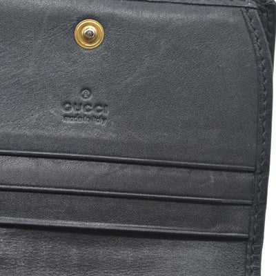 $580 CONSIGNMENT Gucci GG Marmont Quilted Bifold Compact Wallet Black