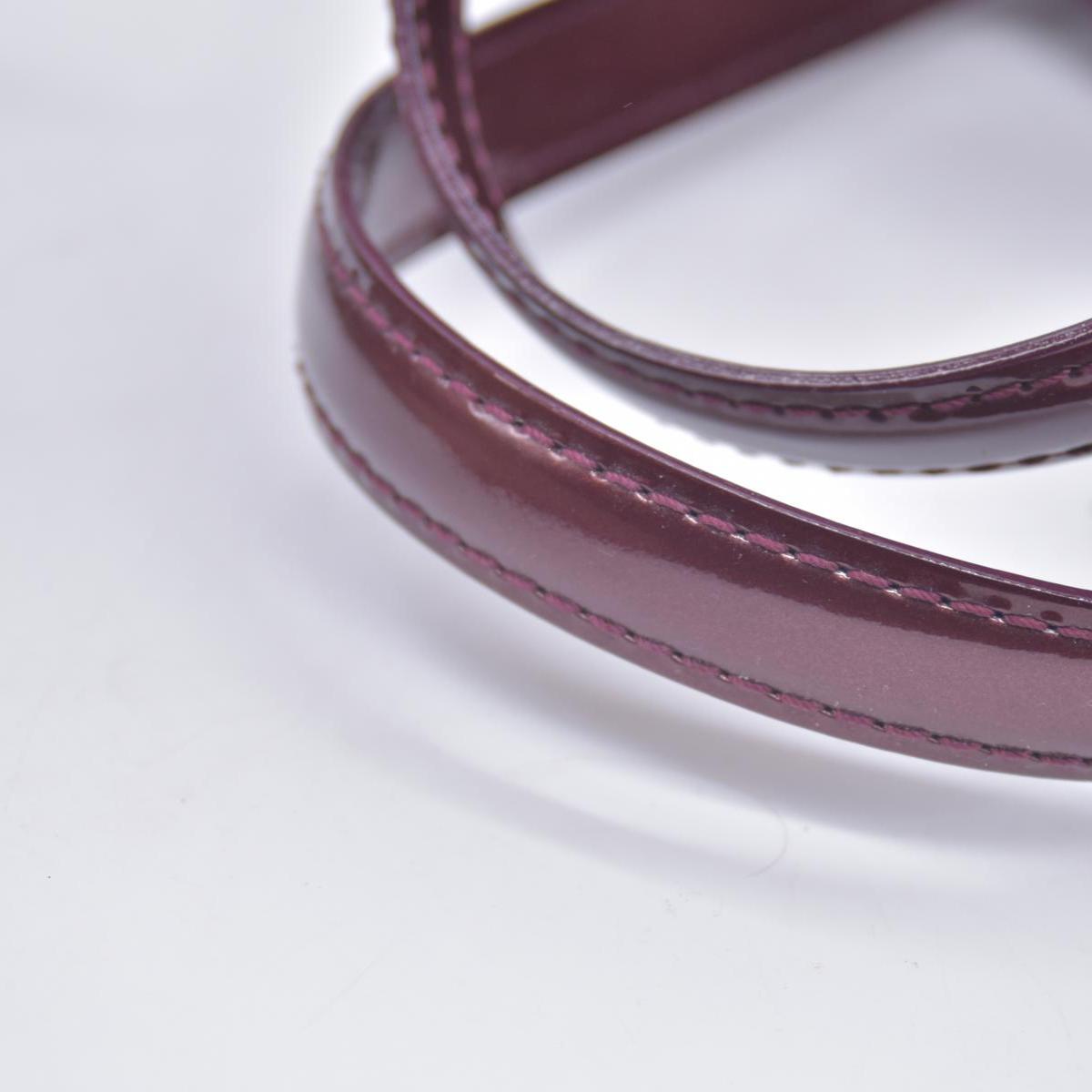 $1270 2010 Louis Vuitton Monogram Vernis Wilshire PM Amarante SN2180 CONSIGNMENT
