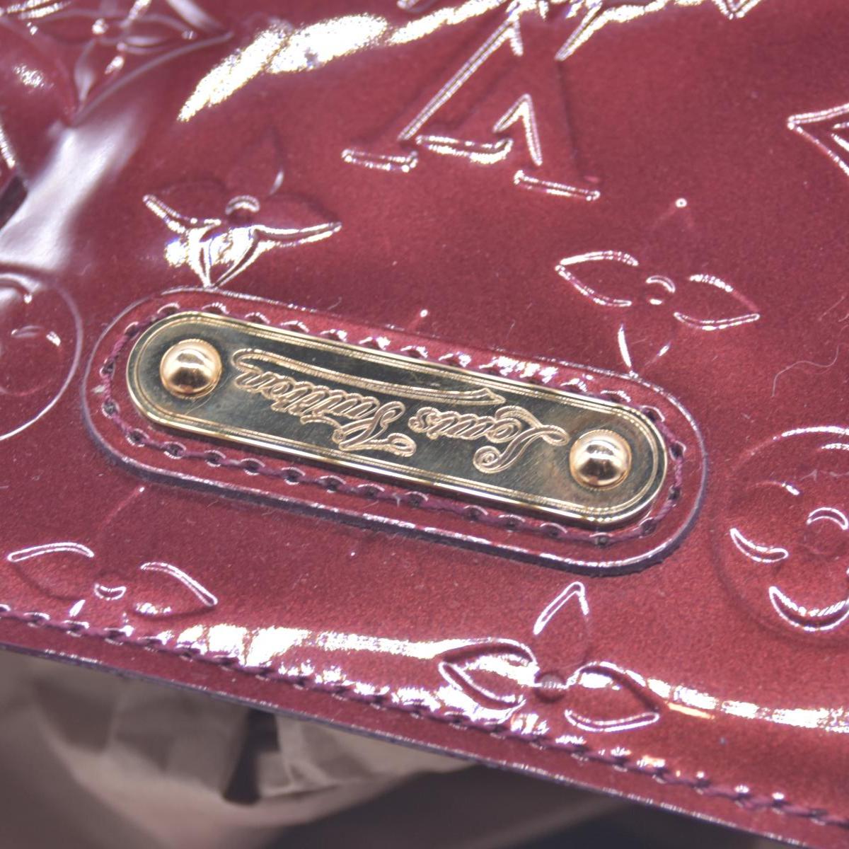 $1270 2010 Louis Vuitton Monogram Vernis Wilshire PM Amarante SN2180 CONSIGNMENT