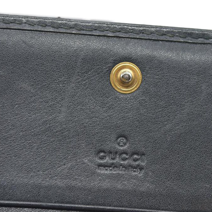 $580 CONSIGNMENT Gucci GG Marmont Quilted Bifold Compact Wallet Black