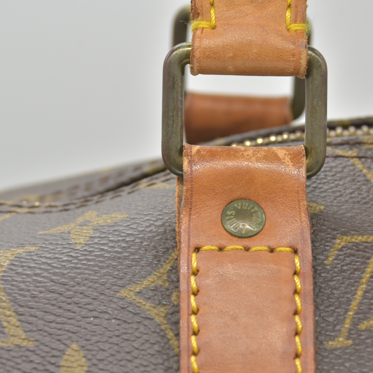 $2630 Louis Vuitton Keepall Bandouliere 50 Brown Monogram VI1920 1990