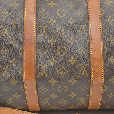 $2630 Louis Vuitton Keepall Bandouliere 50 Brown Monogram VI1920 1990