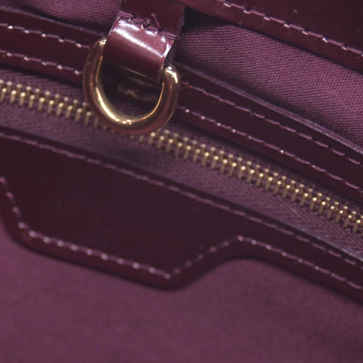 $1270 2010 Louis Vuitton Monogram Vernis Wilshire PM Amarante SN2180 CONSIGNMENT