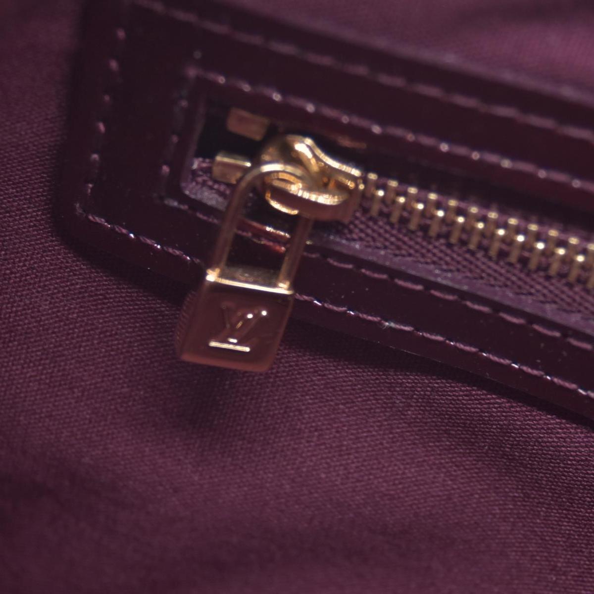 $1270 2010 Louis Vuitton Monogram Vernis Wilshire PM Amarante SN2180 CONSIGNMENT