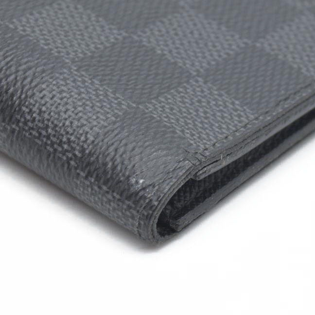$545 CONSIGNMENT LOUIS VUITTON Damier Graphite Portefeuille Multiple Bifold Wallet Black SP0136